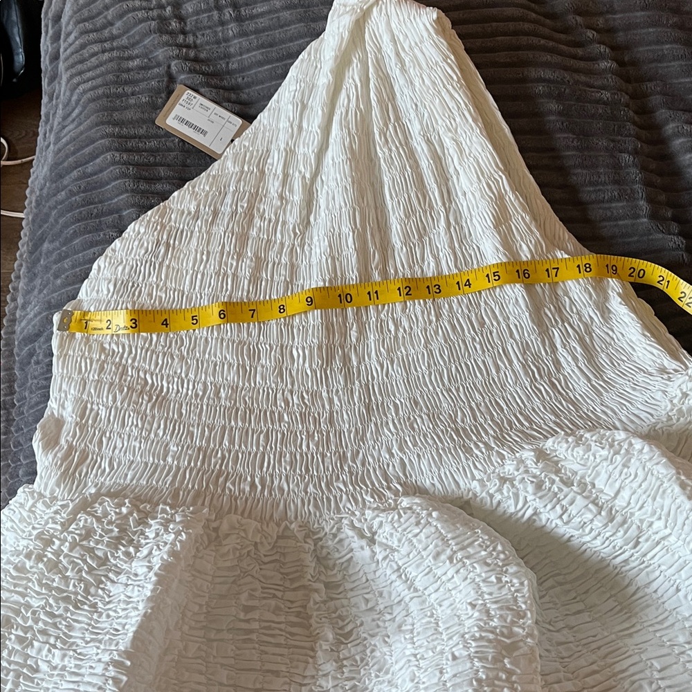 Rachel Comey Off White Smocked Cotton Top - Picture 6 of 8